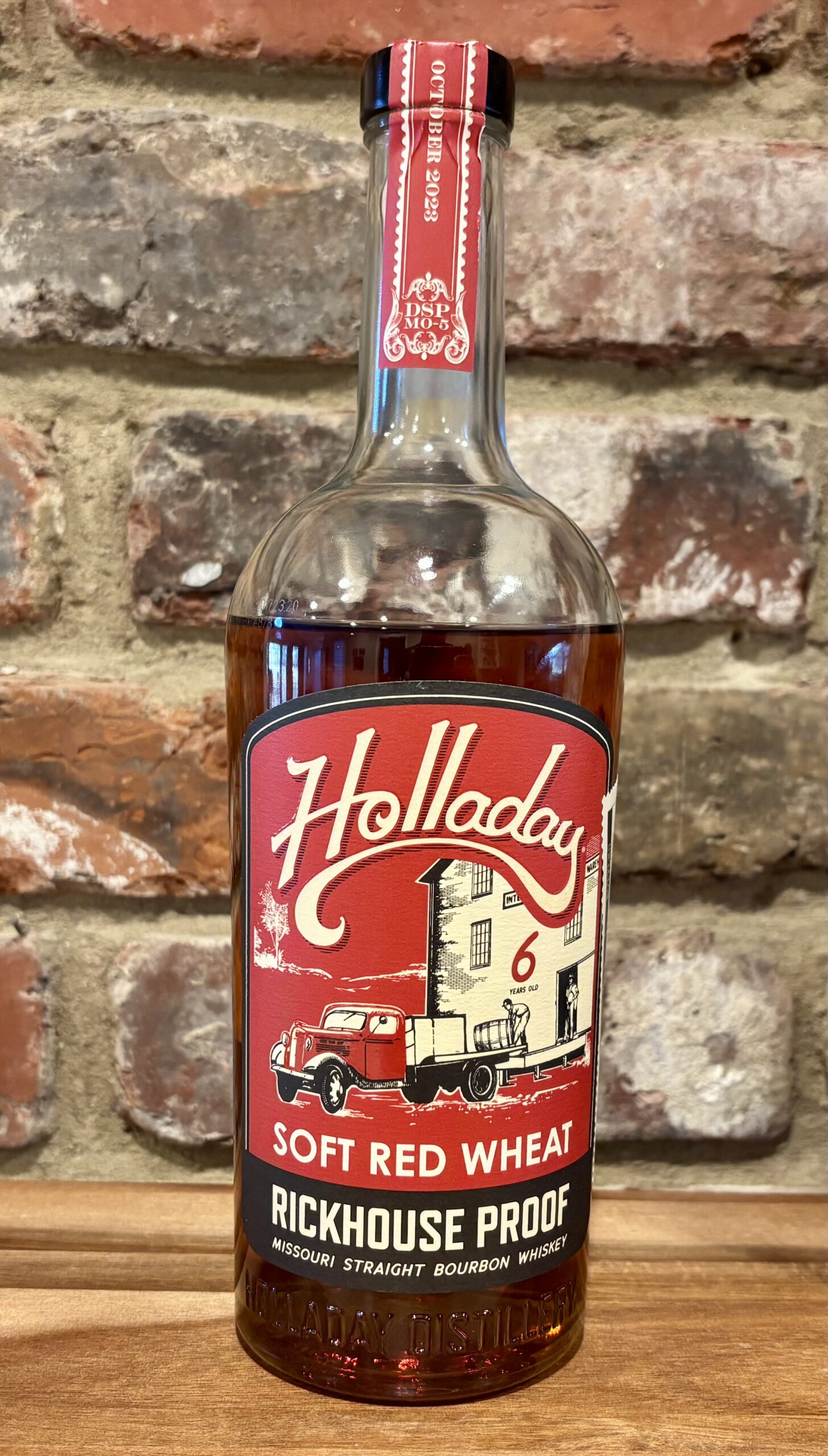 Holladay Soft Red Wheat Rickhouse Proof Missouri Straight Bourbon Whiskey