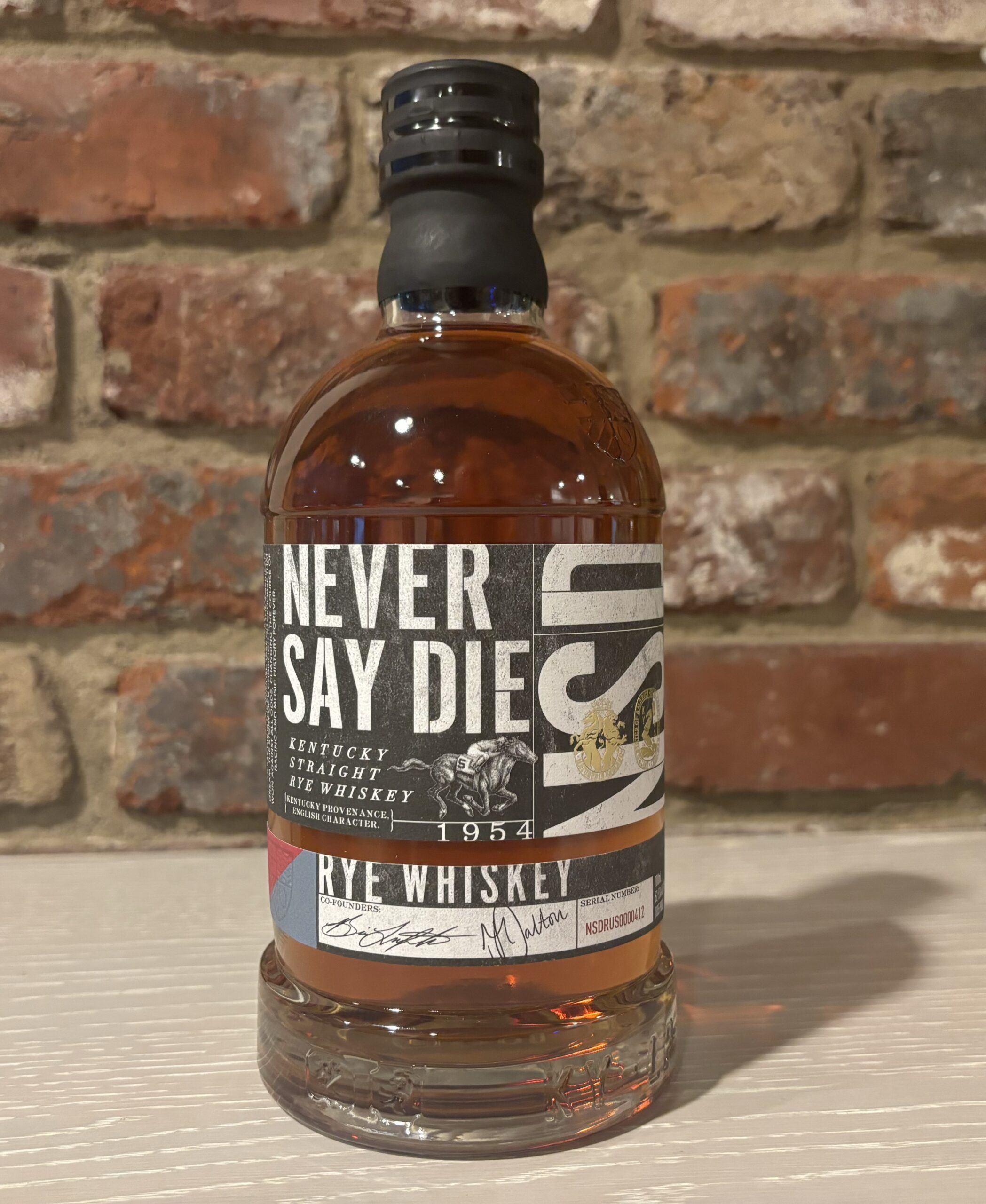 Never Say Die Rye Whiskey