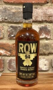 Row 94 Kentucky Straight Bourbon New Release Review