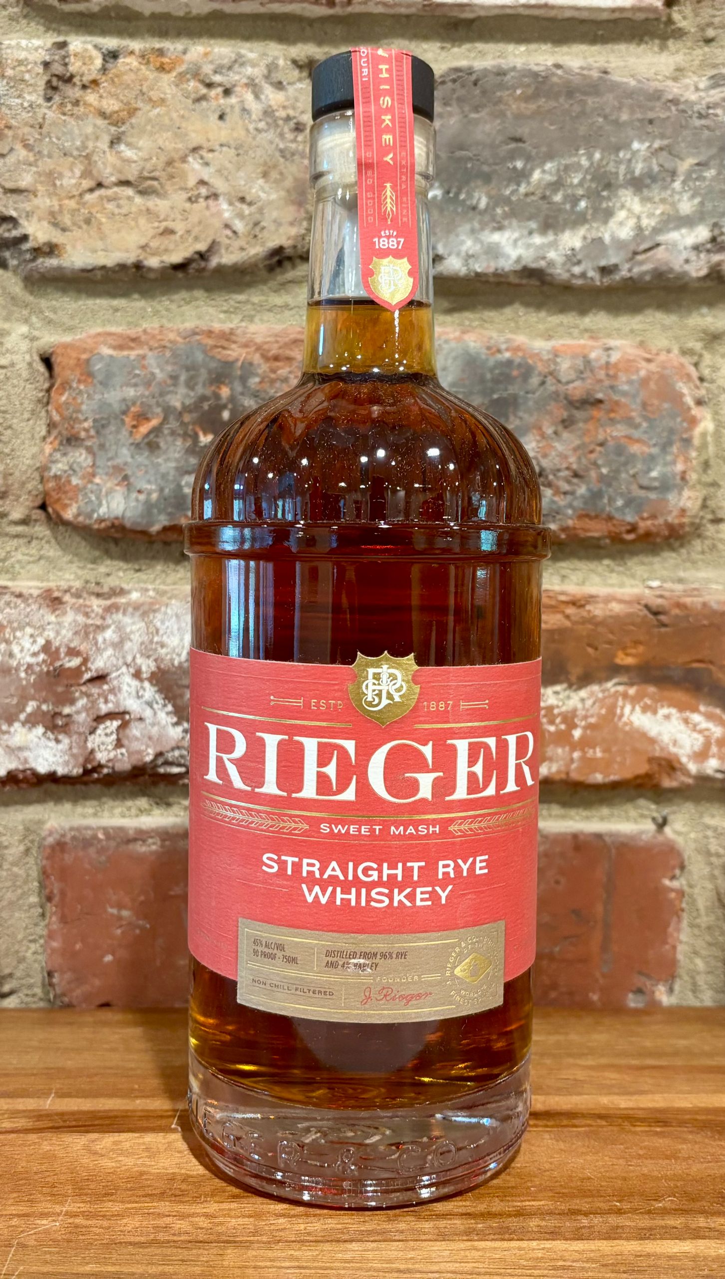 Rieger Straight Rye Whiskey