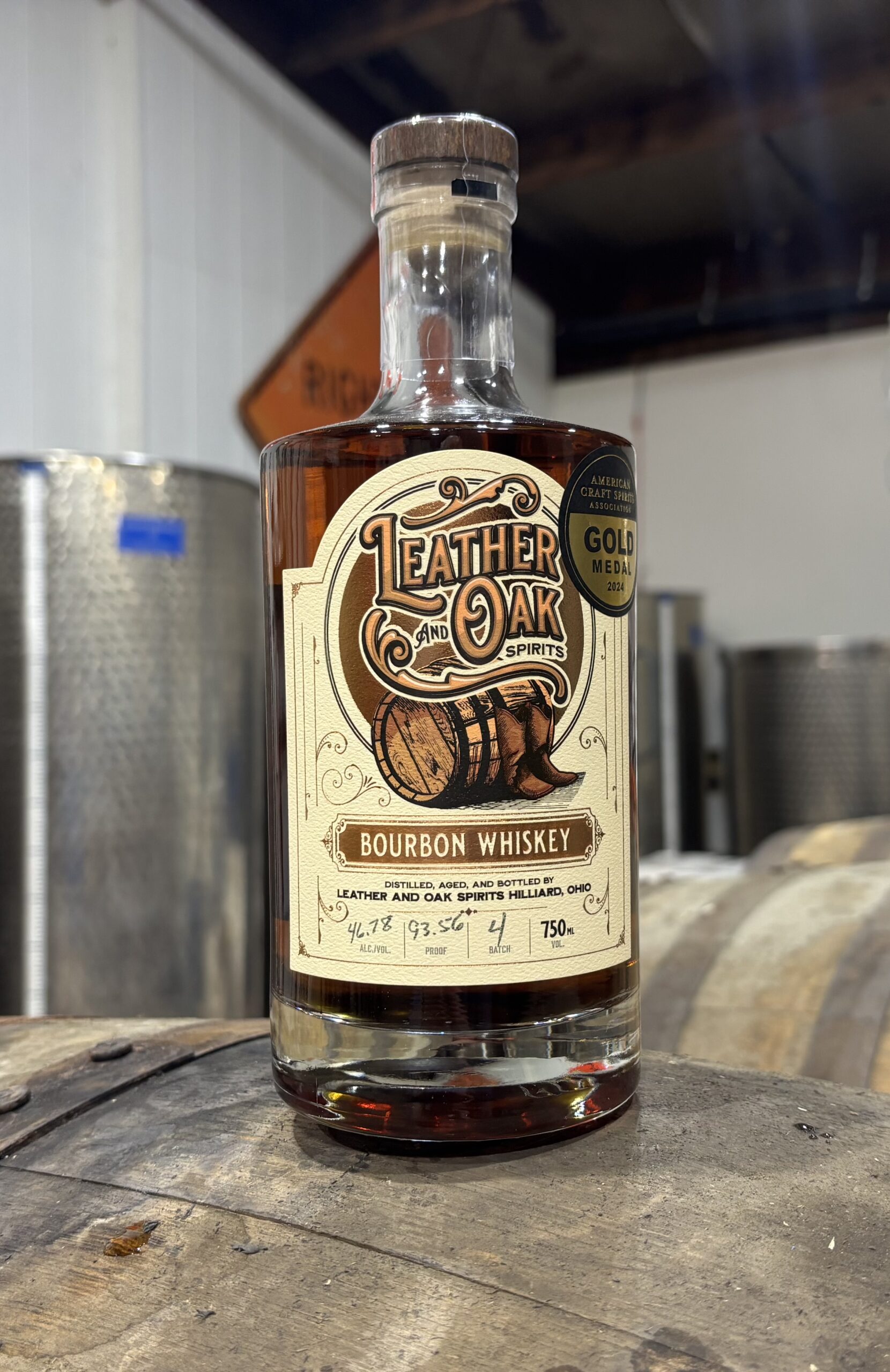 Leather and Oak Spirits Bourbon Whiskey