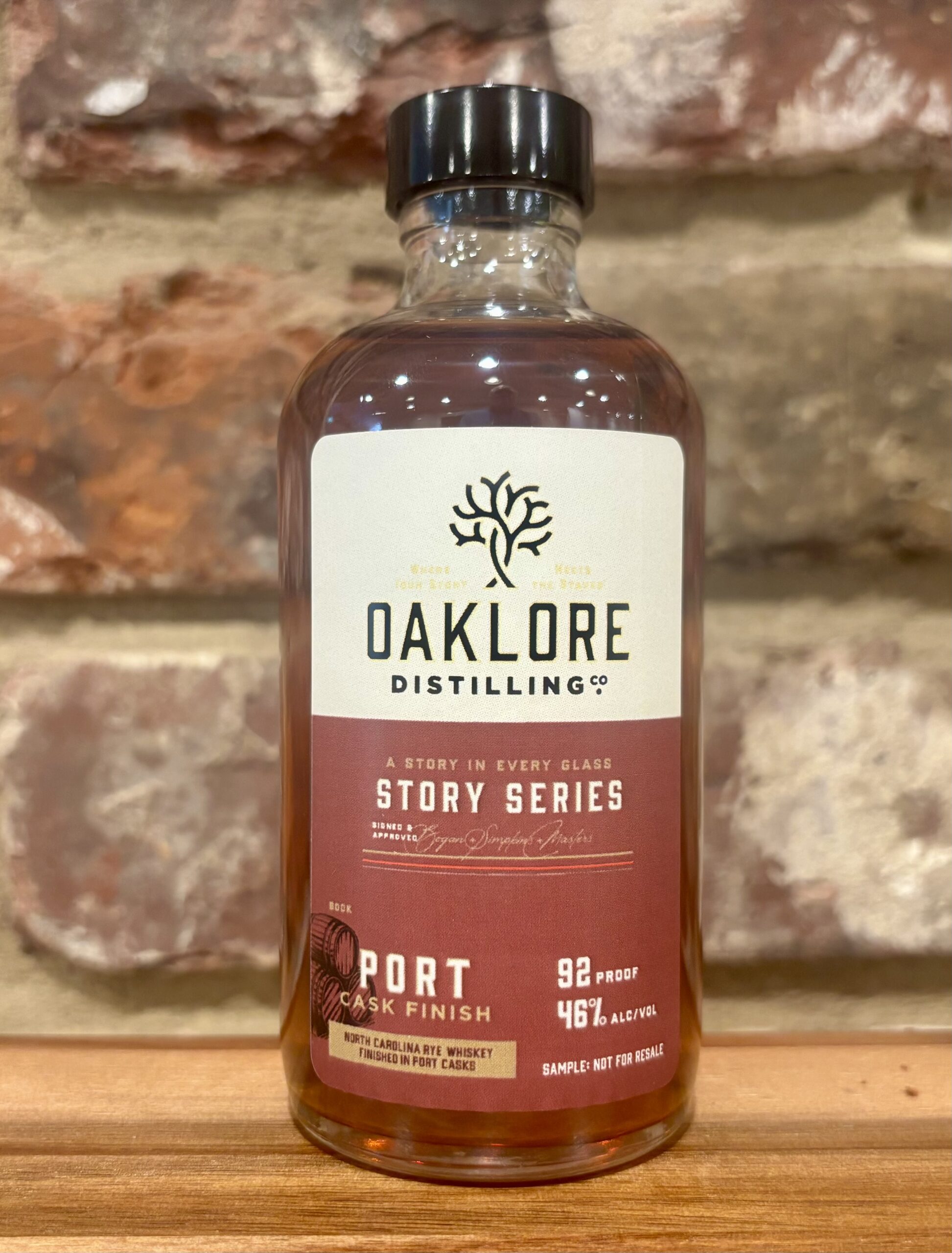 Oaklore Distilling Co. Port Cask Finished Straight Rye Whiskey