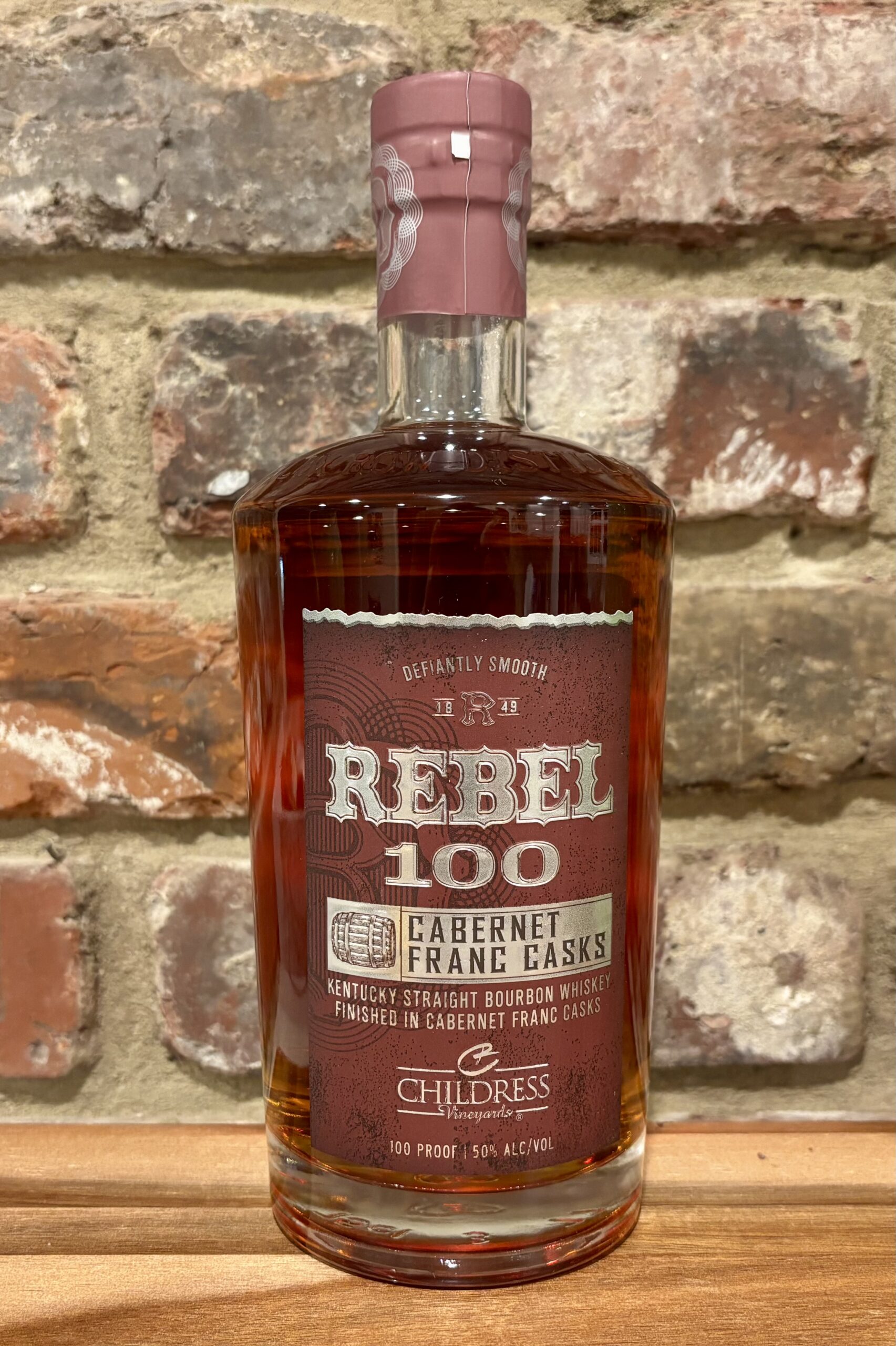 Rebel 100 Bourbon Finished in Cabernet Franc Casks