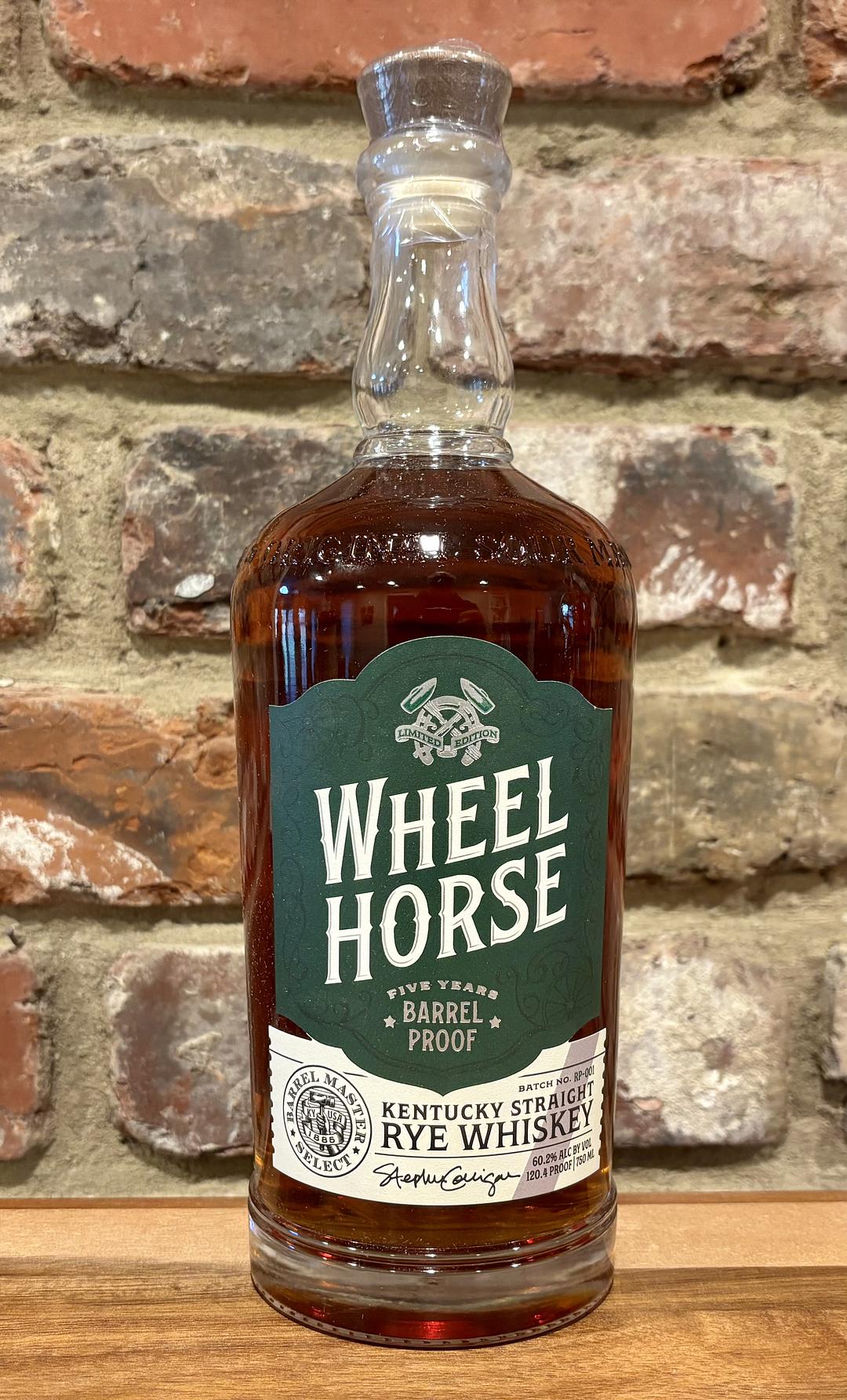 Wheel Horse Barrel Proof Straight Rye Whiskey Review