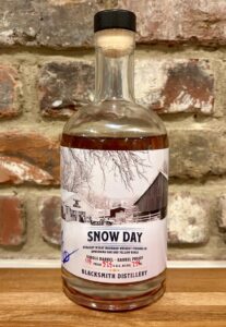 Blacksmith Distillery Snow Day Straight Wheat Bourbon Finished in Amburana Oak and Yellow Birch